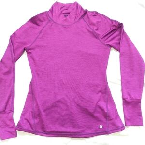 Apana Long Sleeve Purple Yoga/ Athletic Shirt, Small